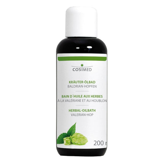 Herbal Bath Oil, Valerian Hops 1 Litre