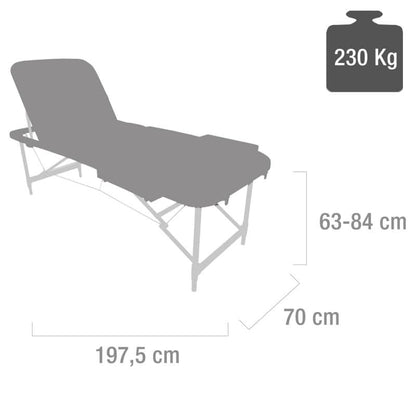 Sentosa Massage & Exam Table black - orange