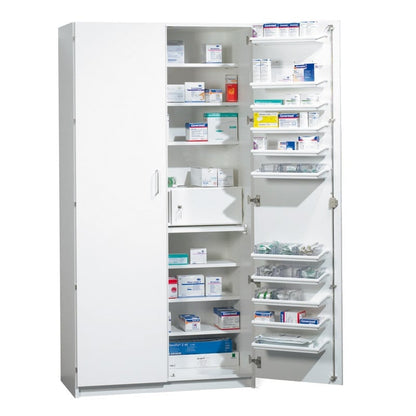 Medicine Cabinet with door shelving | white