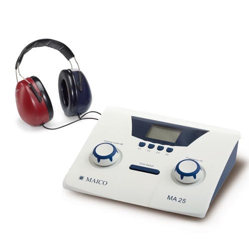 Audiometer Maico MA25 with patient response switch and AC adaptor