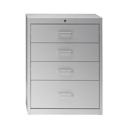 Metallic storage cupboard for cards by Mauser 6 drawers - 2 tracks | graphite