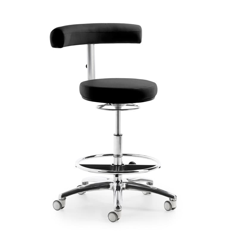 MyQuIZZ Tall Swivel Stool white