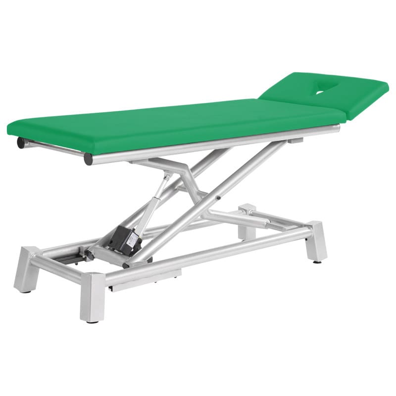 Modern Practice Exam Table electric, 3-part head section | white