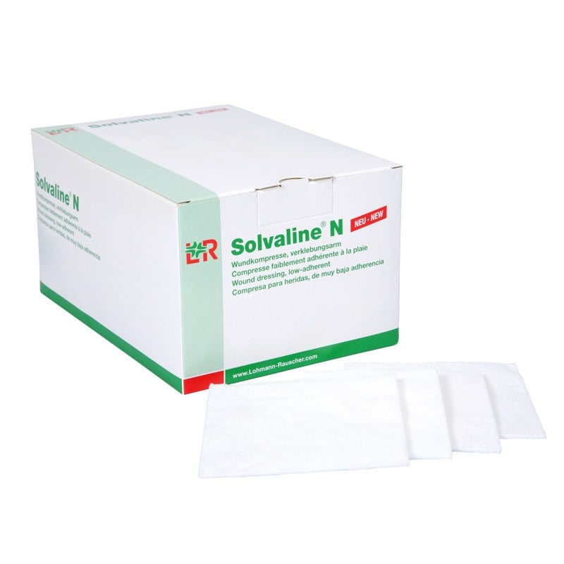 Solvaline N Wound Compresses Sterile | 10 x 10 cm
