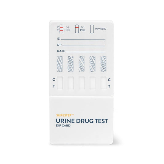 SureStep™ Urine Drug Test Dip Card (6) Test 2: COC-AMP-MET-THC-MOP-BZO