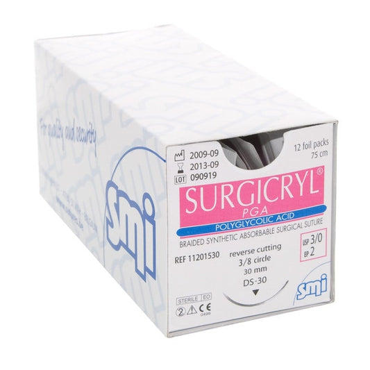 Surgicryl PGA USP0 EP3.5 75cm DS36