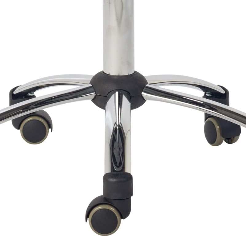 Saddle Stool with Backrest white