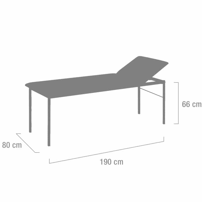 Examination Table partially chrome-plated steel | atoll